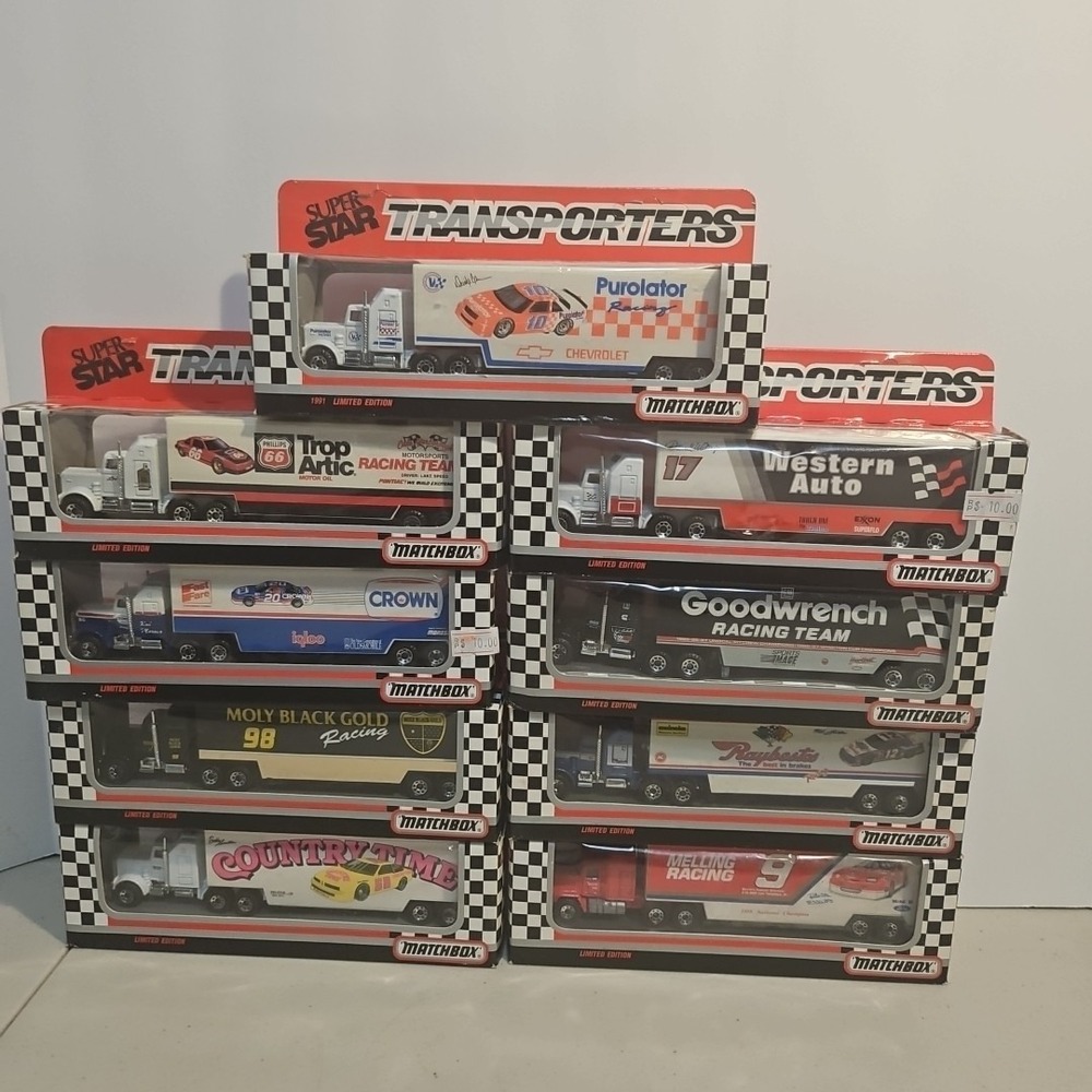 Matchbox Super Star Transporters Boxed Diecast Lot of 9 (B)